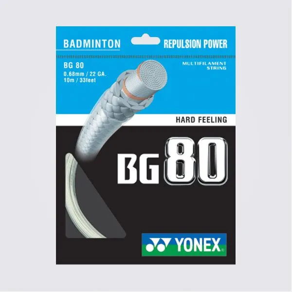 Yonex BG80 Badminton String 10m set pack