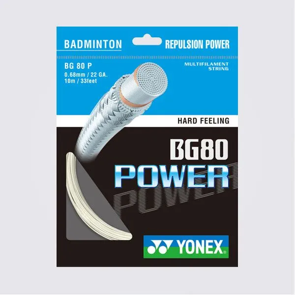 Yonex BG80 Power Badminton String Set 10m BG80P