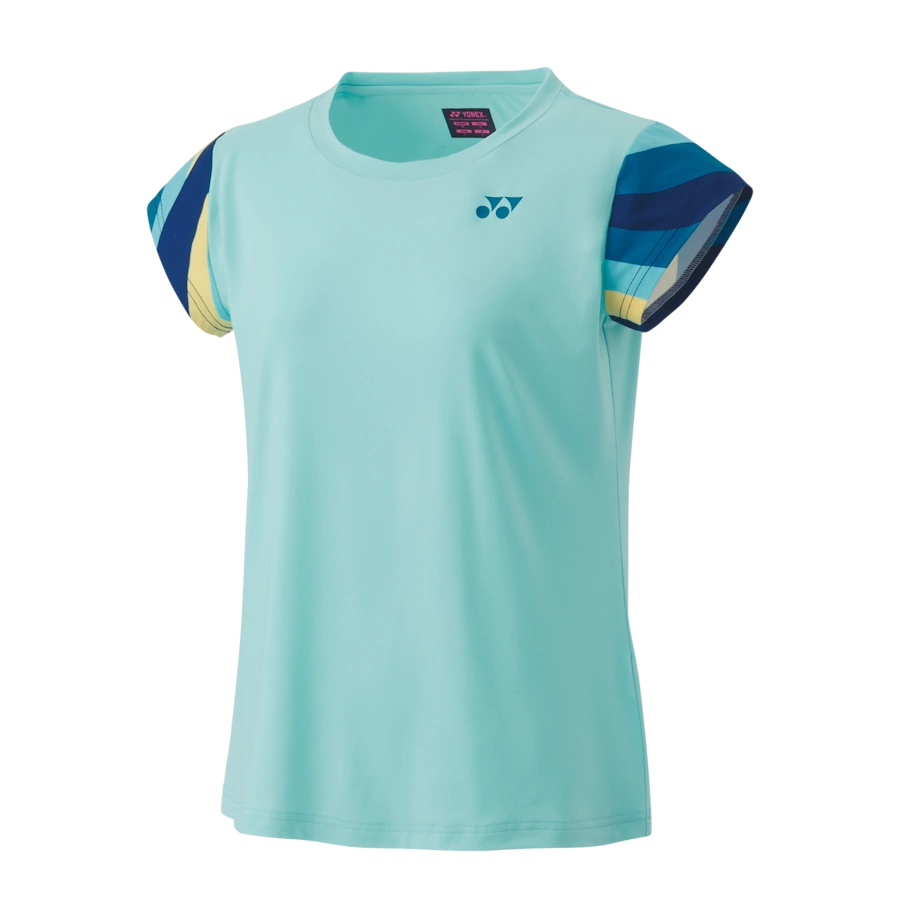 Yonex 20754 Cyan Womens Crew Neck Shirt