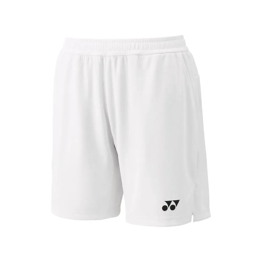 Yonex 15202 Mens Knit Shorts White