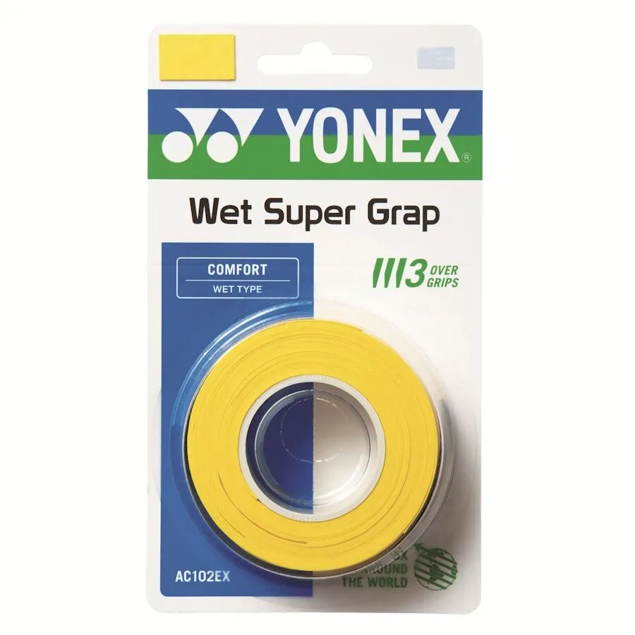 Yonex AC102EX Super Grap Overgrip Wet Grip AC102EX Yellow
