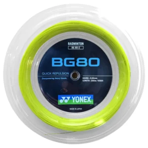 Yonex Badminton String BG80 200m Yellow