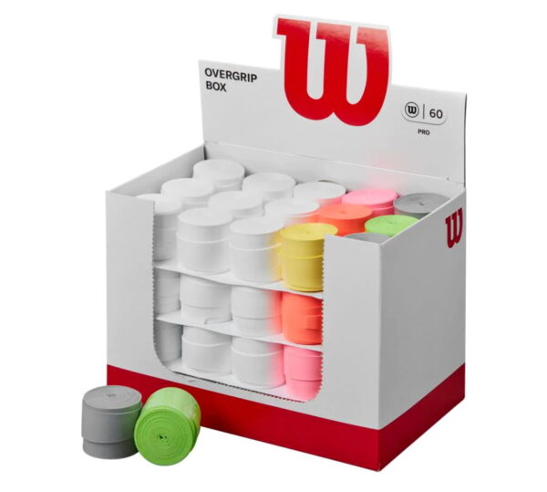 Wilson Pro Overgrip 60 Box Assorted 6 Colours