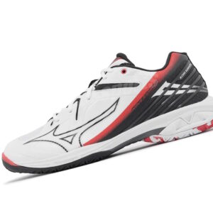 Mizuno Wave Claw 3 White/Ebony/Radiant Red Indoor Shoes