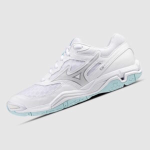 Mizuno Wave Phantom 3 White/Blue Tint Indoor / Netball Shoes