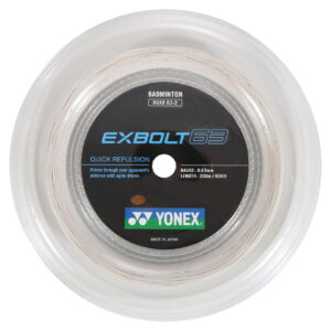 Yonex EXBOLT 63 Badminton string White BGXB63 200m coil