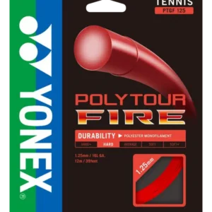 Yonex Poly Tour Fire 125mm/16L Red Tennis String Set