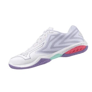 Mizuno Wave Claw EL2 White/Violet Indigo/Rose Badminton Shoes