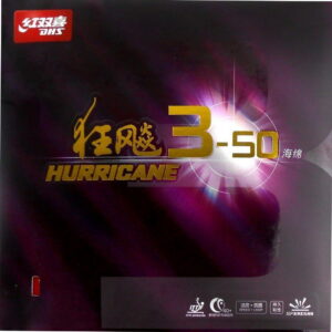 DHS Hurricane 3-50 H37/2.1mm Table Tennis Rubber