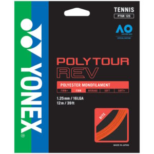 Yonex PolyTour Rev Bright Orange 125mm/16L Tennis String Set