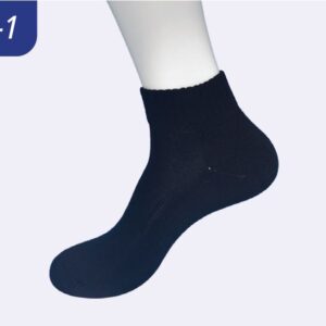 Soxonn Men’s Sports Socks Midi Plain Black WMP-BK