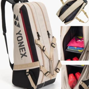 Yonex BA72626EX Gearlogic Beige 6pcs Tournament racquet bag