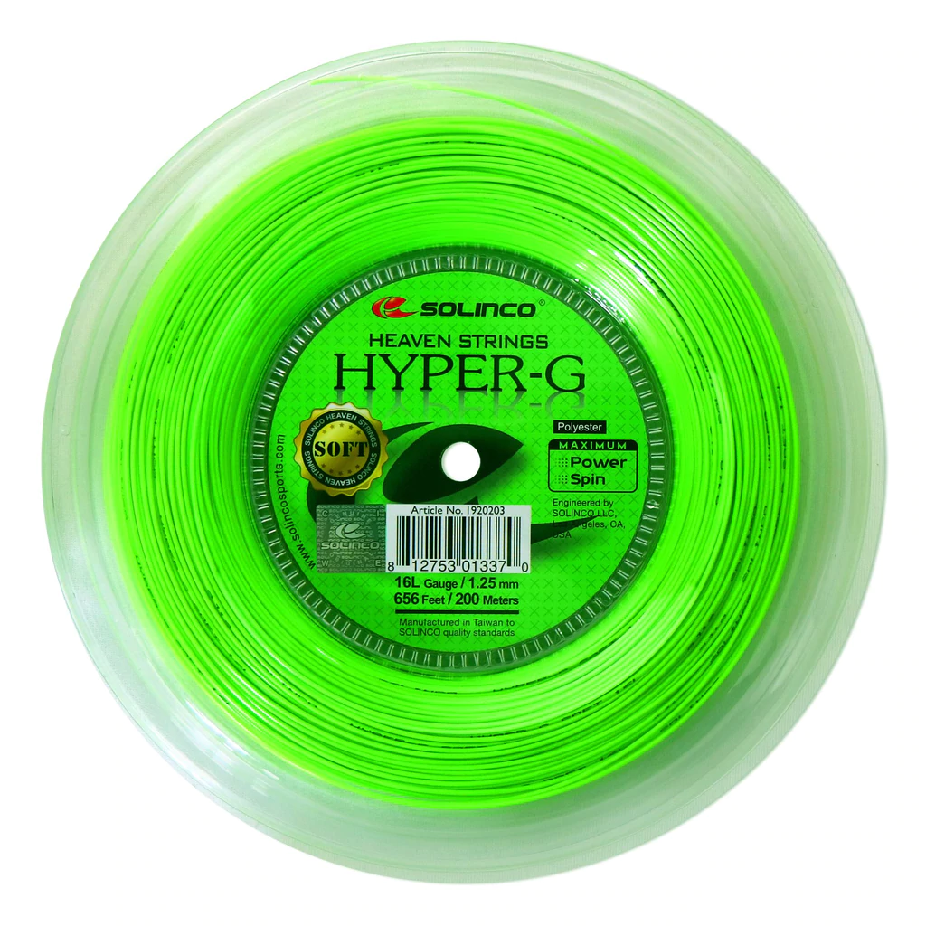 SOLINCO Hyper G Soft Tennis String Reel (16/1.25mm, 200 m)