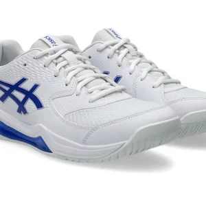 Asics Gel-Dedicate 8 White/Dark Cobalt Tennis Shoes