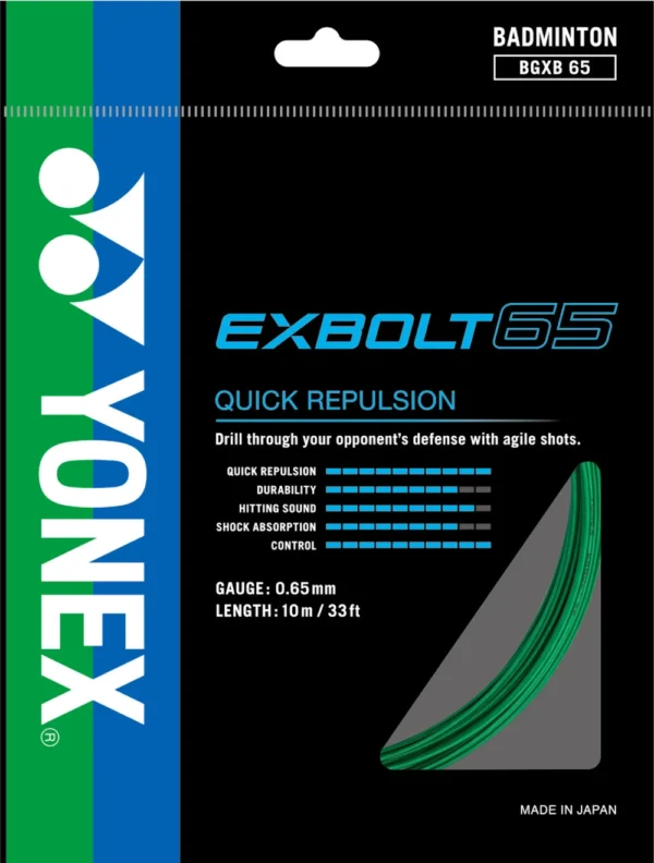 Yonex EXBOLT 65 badminton string BGXB65 10m Set - Image 5