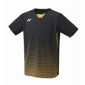 Yonex 10615 Black/Gold Japan National Mens Crew Neck Shirt