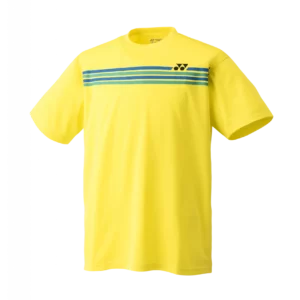 Yonex YM0022 Light Yellow Mens Crew Nect Shirts