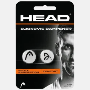 HEAD Djokovic Tennis Dampener White Twin Pack