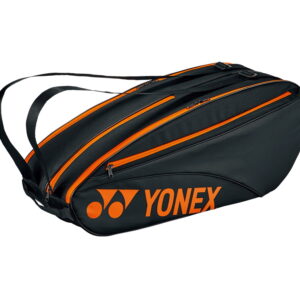 Yonex BA42326 Black/Orange Team Racquet Bag 6 pcs