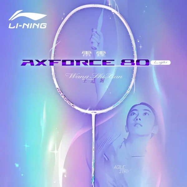 LiNing AxForce 80 4u AYPV035-4 White/Purple Frame