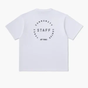 Yonex 16957A Unisex T-Shirt White Yonex Staff