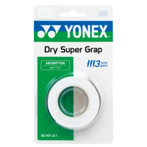 Yonex AC149 White Dry 3pcs pack Super Grap Overgrip