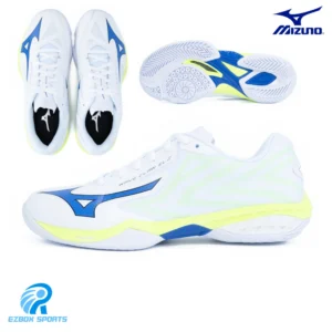 Mizuno Wave Claw EL 2 White/Dazzling Blue/Yellow Badminton Shoes