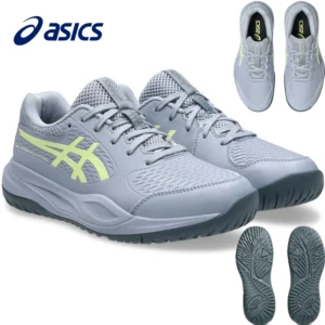 ASICS Gel-Resolution X GS Grey Blue/Pistachio Junior Tennis Shoes