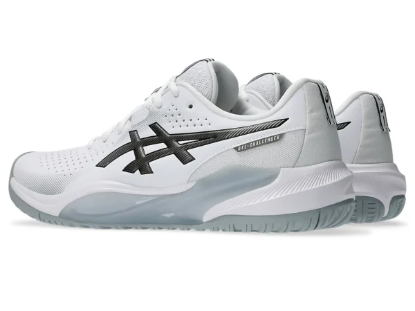 Asics Gel-Challenger 15 White/Gunmetal Hard Court Tennis Shoes - Image 4