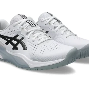 Asics Gel-Challenger 15 White/Gunmetal Hard Court Tennis Shoes
