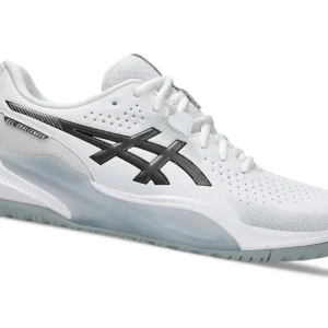 Asics Gel-Challenger 15 White/Gunmetal Hard Court Tennis Shoes