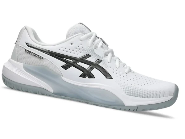 Asics Gel-Challenger 15 White/Gunmetal Hard Court Tennis Shoes
