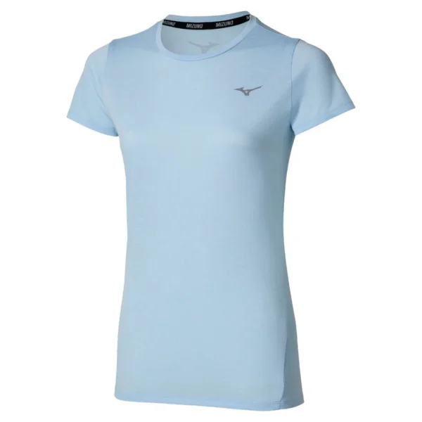 Mizuno Women Impulse Tee Nantucket Breeze Shirt J2GAC221-21