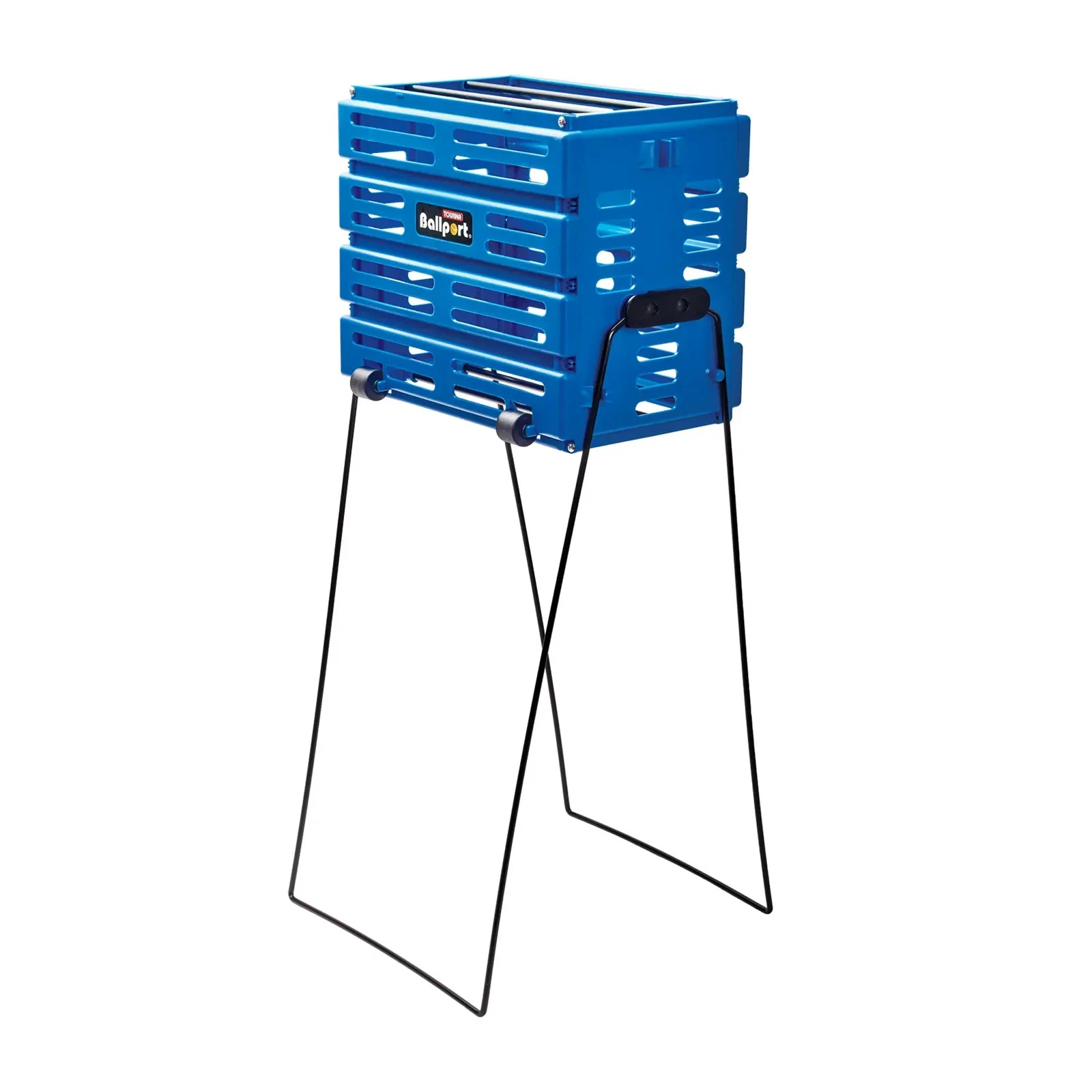 Tourna Ballport Deluxe With Wheels Hold 80 Balls Blue