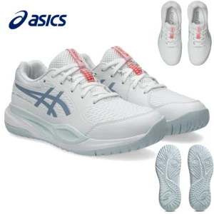 ASICS Gel-Resolution X GS White/Grey Blue Junior Tennis Shoes