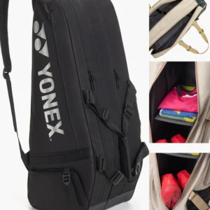 Yonex BA72626EX Gearlogic Black 6pcs Tournament racquet bag