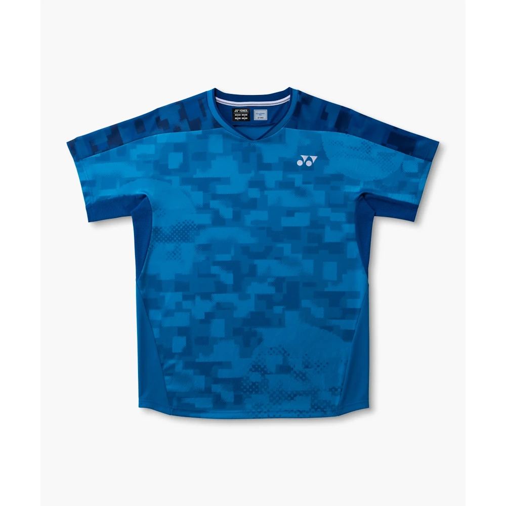 Yonex 10754 Mens Crew Neck Shirt Cerulean Blue Japan Made