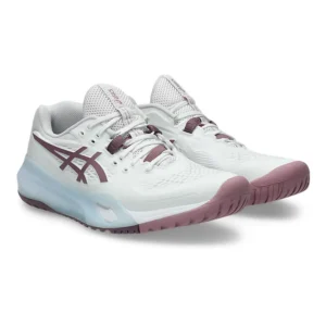 Asics Gel Resolution X Women White/Dusty Mauve HC Tennis Shoes