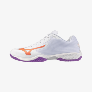 Mizuno Wave Claw EL 2 White/Lava Orange/Dahlia Badminton Shoes