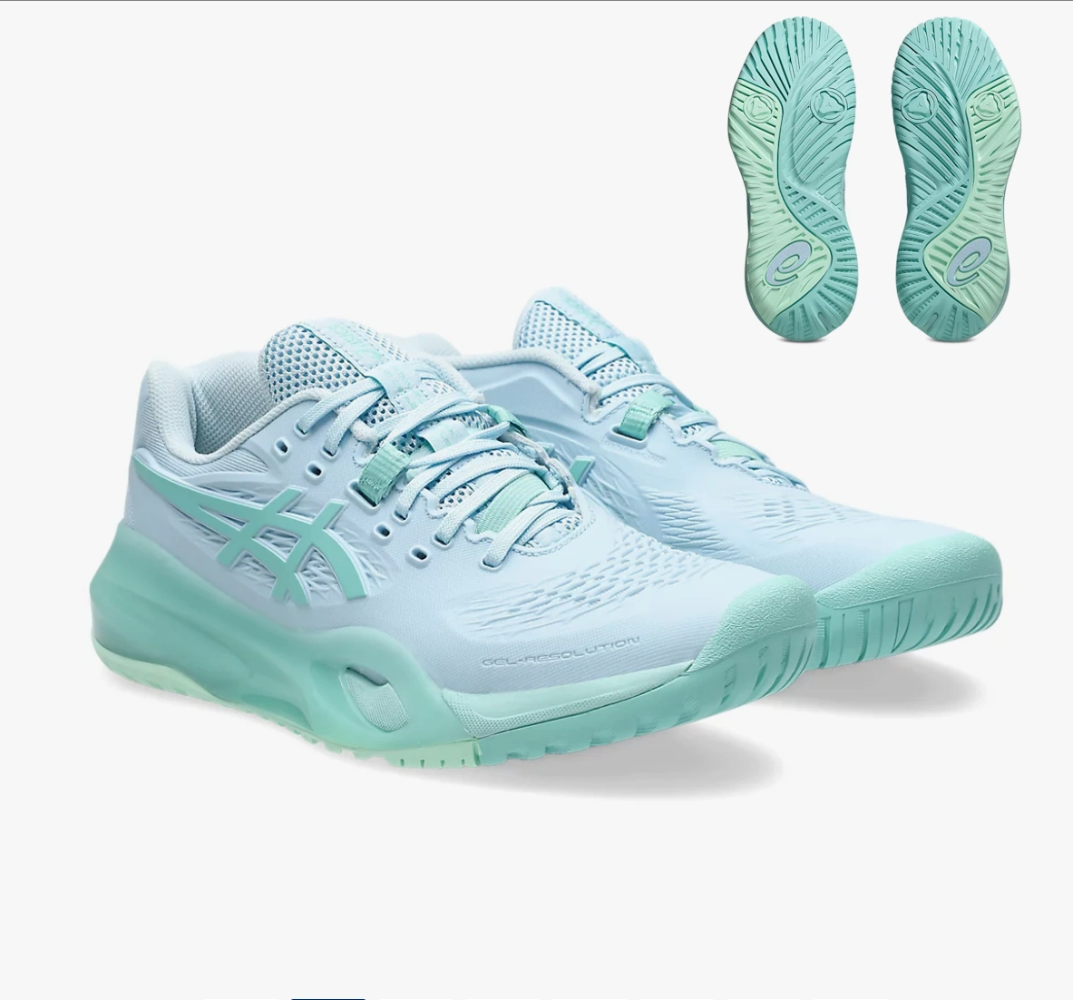 Asics GEL-RESOLUTION X Light Blue/Oasis Green HARDCOURT