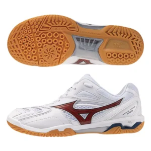 Mizuno Wave Fang Pro White/Orange/Insignia Blue Badminton Shoes