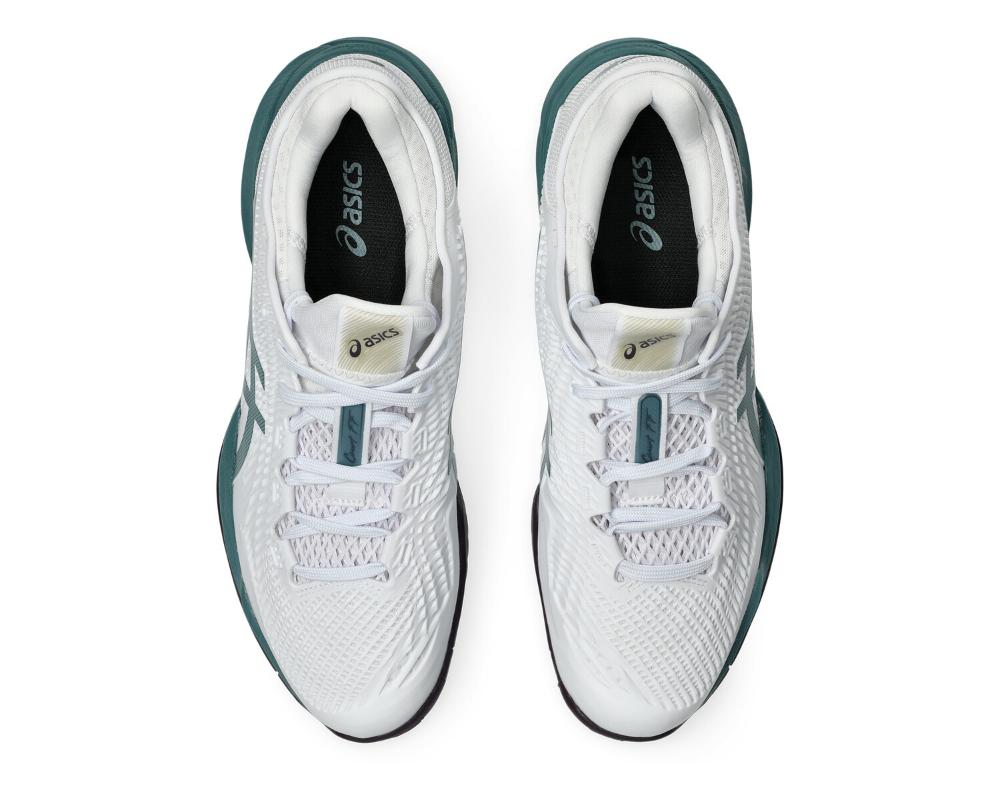 Asics Court FF3 Mens White/Foggy Teal HC 1041A370.107 - Image 3