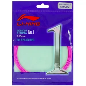 Li Ning No.1 Neon Iridescent Pink 10m set Badminton String AXJT017-6T