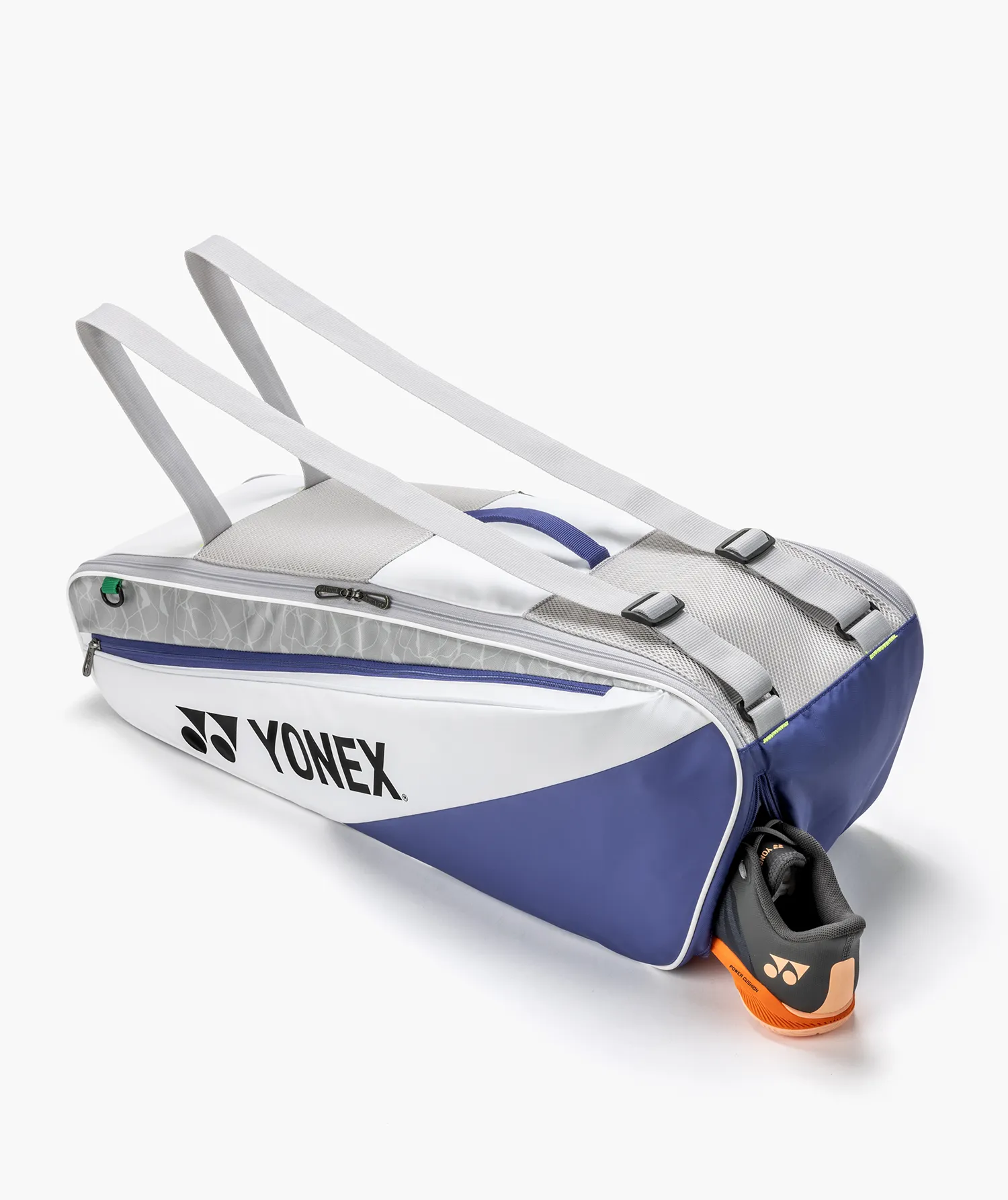 Yonex BA52526 Club Racquet Bag Badminton 6pcs White/Blue - Image 5