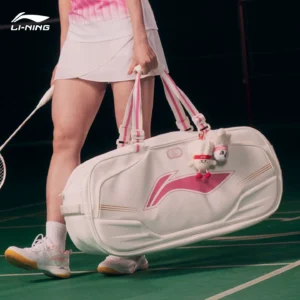 Li Ning Shida Rectangular Badmiton Bag ABLW117 White