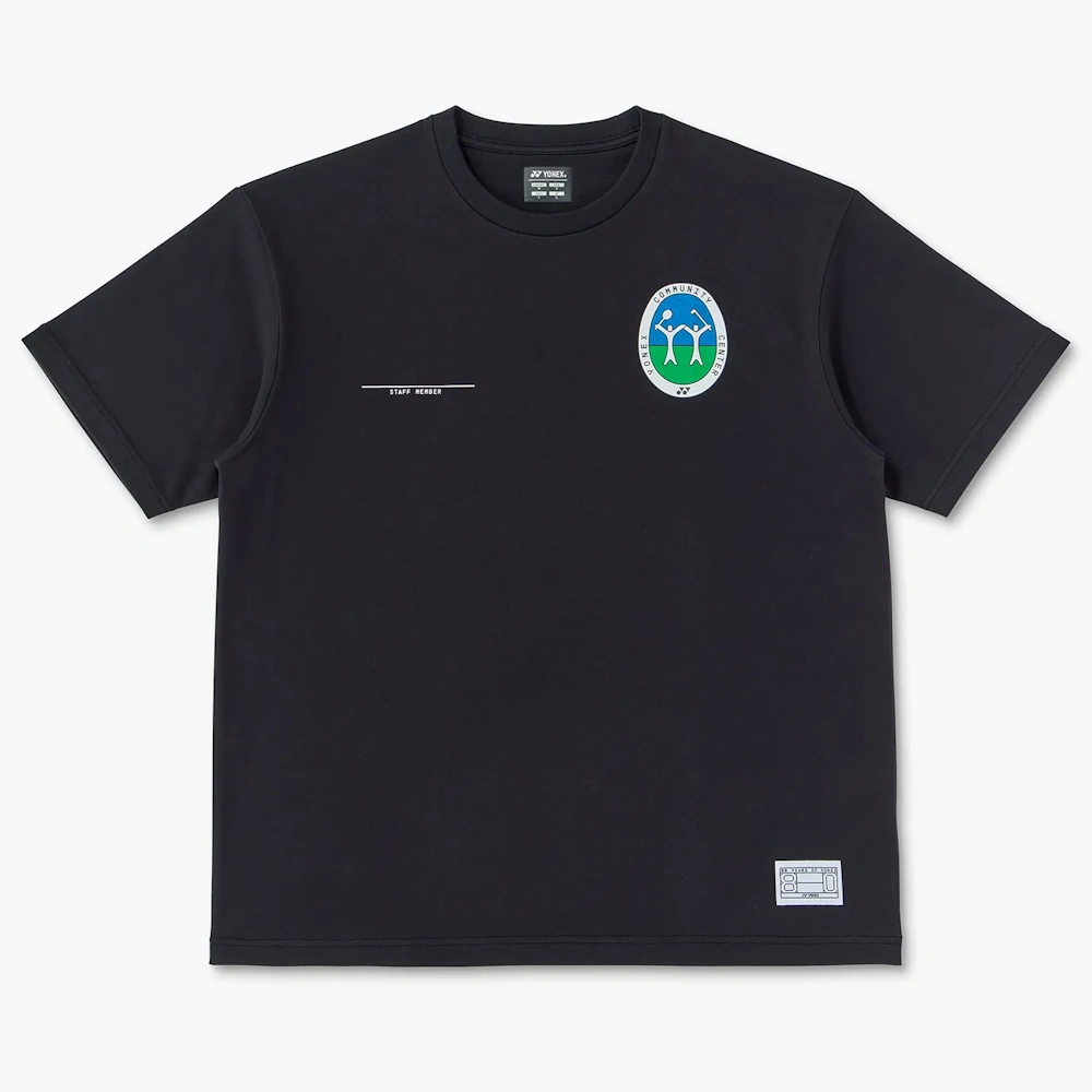 Yonex 16957A Unisex T-Shirt Black Yonex Staff