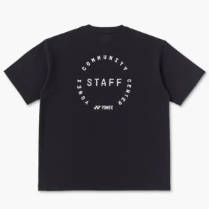 Yonex 16957A Unisex T-Shirt Black Yonex Staff