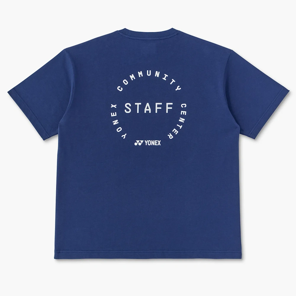 Yonex 16957A Unisex T-Shirt Dark Navy Yonex Staff - Image 2