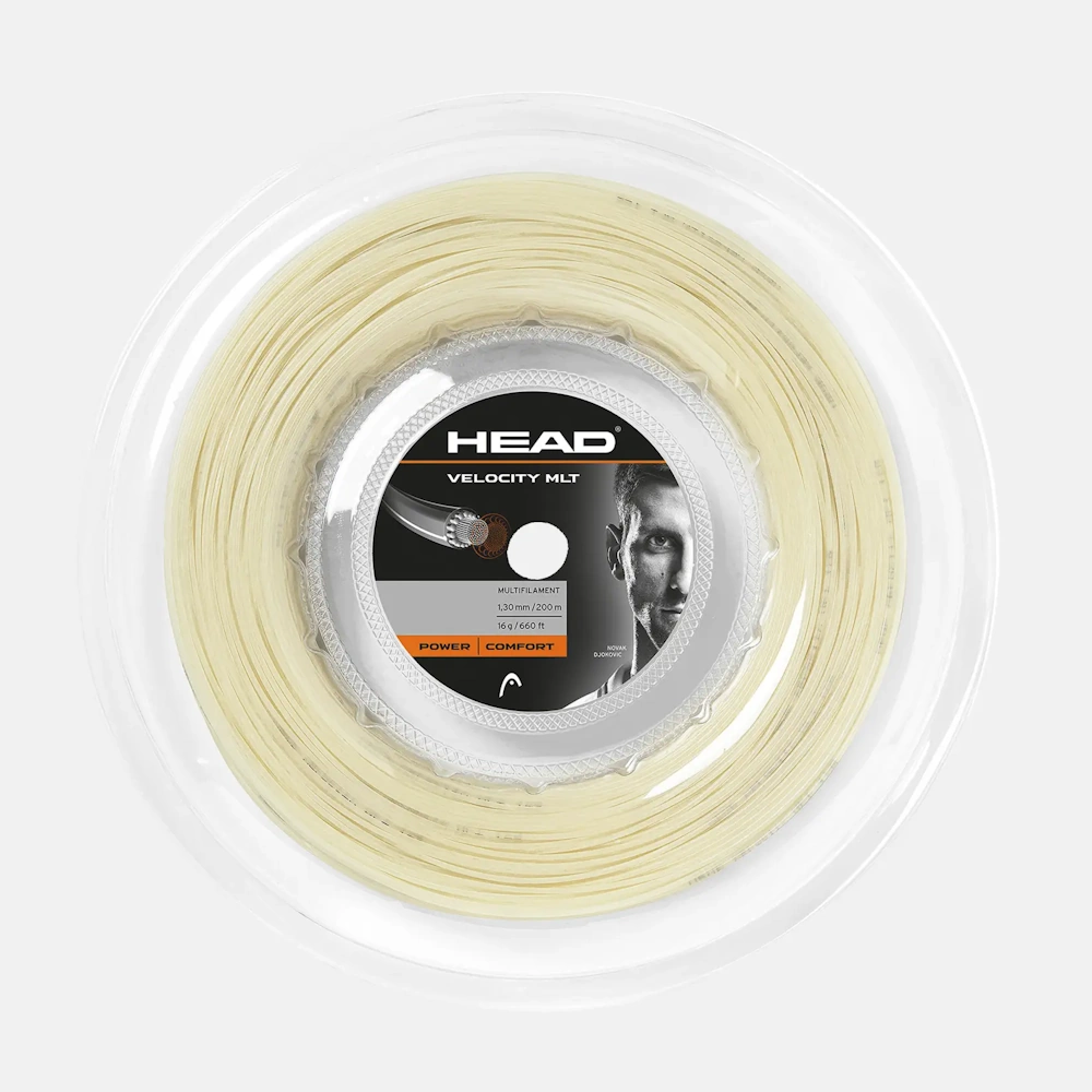 HEAD Velocity MLT 130/16 Natural 200m Tennis String Reel